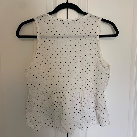 Blue Blush polka dot tie tank top - Picture 3 of 3